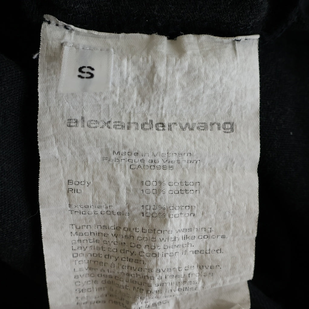 ALEXANDER WANG(アレキサンダーワン) Emboss T-Shirt エンボスロゴ フェード加工 半袖Tシャツ グレー