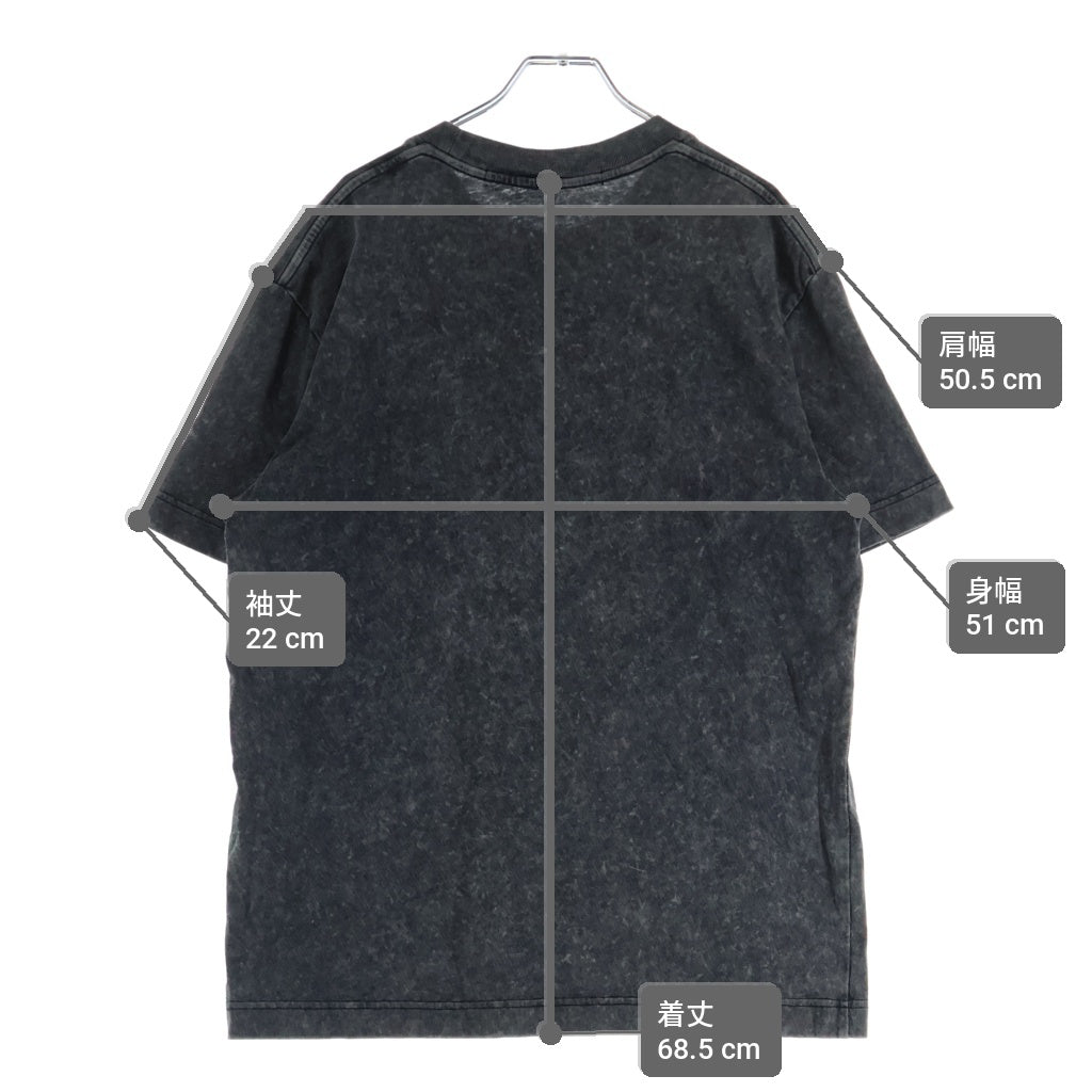 ALEXANDER WANG(アレキサンダーワン) Emboss T-Shirt エンボスロゴ フェード加工 半袖Tシャツ グレー