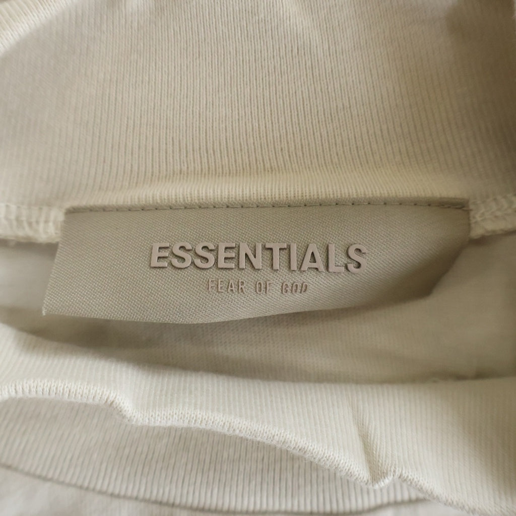 FEAR OF GOD ESSENTIALS(フィアオブゴッド エッセンシャルズ) L/S T-SHIRT ラバーロゴ 長袖Tシャツ アイボリー