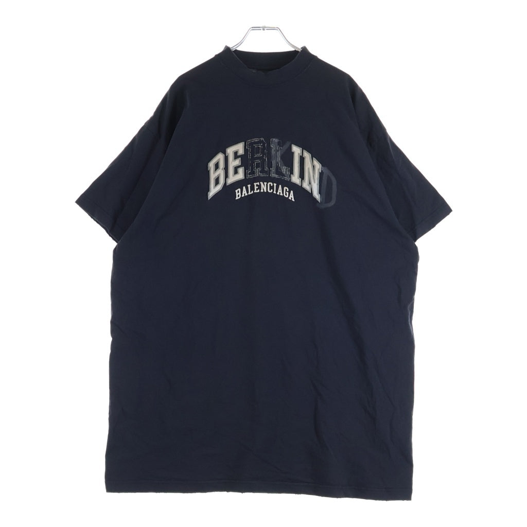BALENCIAGA(バレンシアガ) BBロゴ デストロイ加工 半袖Tシャツ 