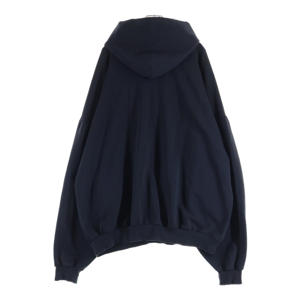 BALENCIAGA(バレンシアガ) 23AW BE KIND ロゴオーバーサイズヴィンテージ加工スウェットプルオーバーパーカー 761458 TPVD6 ブラック