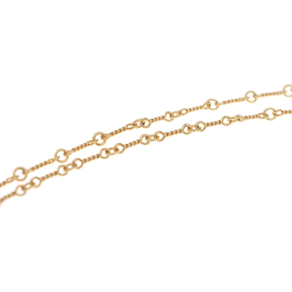 CHROME HEARTS(クロムハーツ) 22K NECKCHAIN T20 ツイストチェーンネックレス 20inch ゴールド BCA015