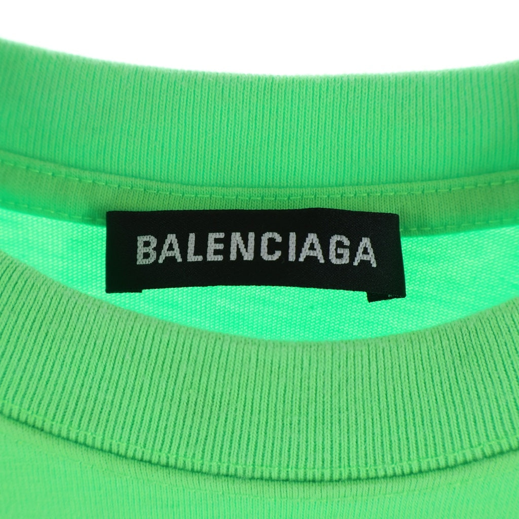 BALENCIAGA(バレンシアガ) WORLD FOOD PROGRAMME 612965 THV84 WFP プリントTシャツ 半袖カットソー グリーン