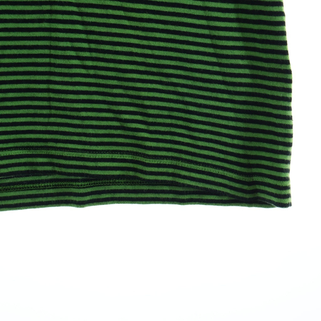 Maison Margiela(メゾンマルジェラ) 4ステッチボーダー 半袖Tシャツ カットソー グリーン