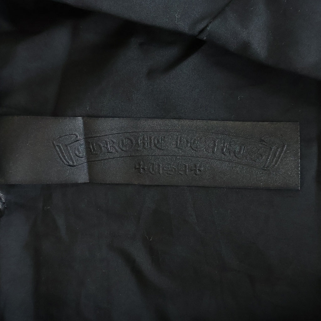 CHROME HEARTS(クロムハーツ) Y NOT CH LOGO EMBROIDERY SHORT SLEEVE SHIRT CHロゴ刺繍 開襟半袖シャツ ブラック