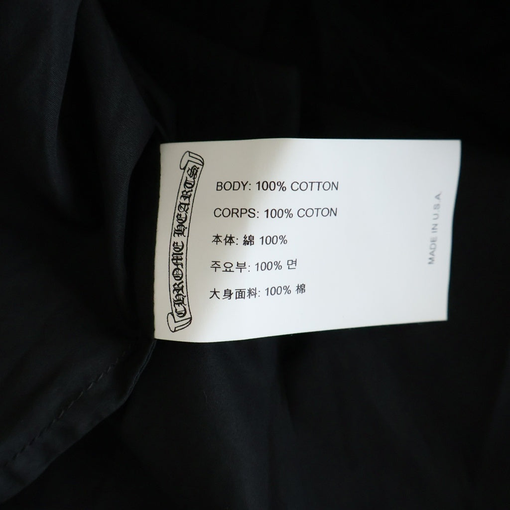 CHROME HEARTS(クロムハーツ) Y NOT CH LOGO EMBROIDERY SHORT SLEEVE SHIRT CHロゴ刺繍 開襟半袖シャツ ブラック