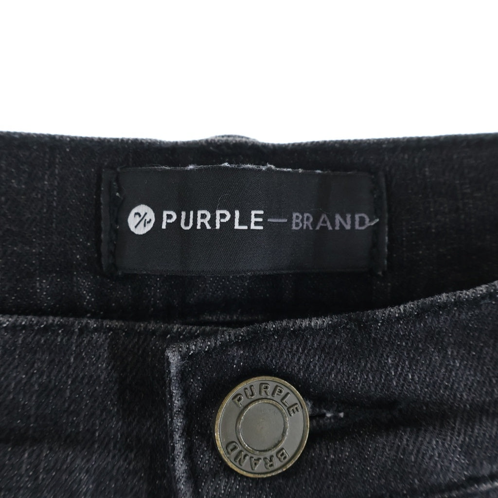 PURPLE BRAND(パープルブランド) LOW RISE SKINYY ローライズ スキニージーンズ デニムパンツ ブラック P001
