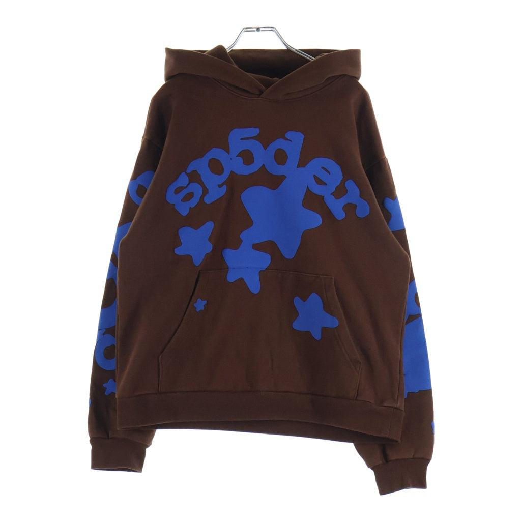 SP5DER(スパイダー) BELUGA HOODIE ベルガ フーディー スウェットパーカー ブラウン