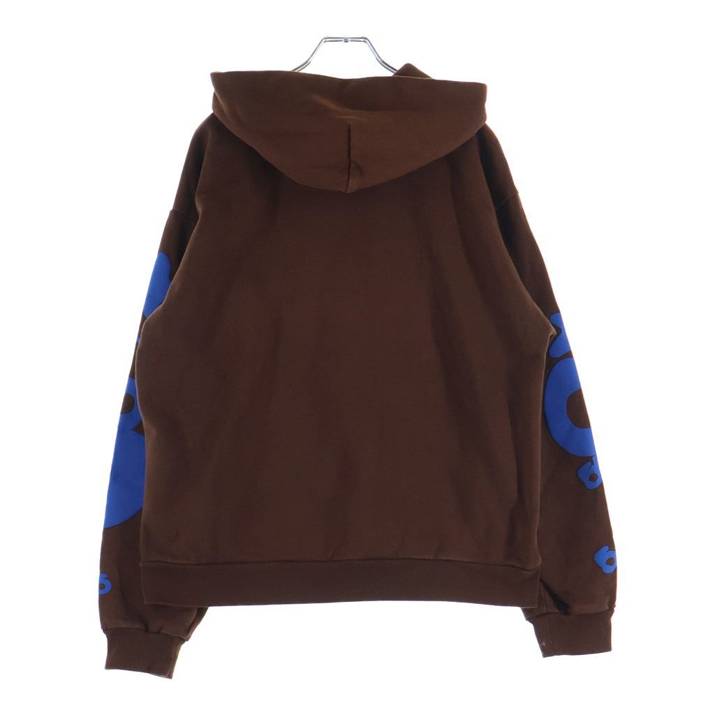 SP5DER(スパイダー) BELUGA HOODIE ベルガ フーディー スウェットパーカー ブラウン