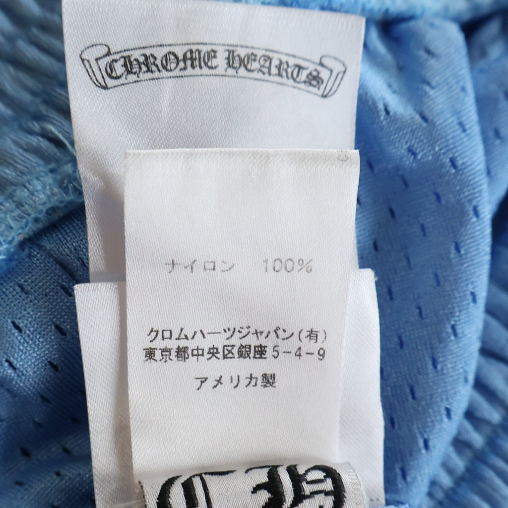 CHROME HEARTS(クロムハーツ) MESH WARM UP JERSEY メッシュ バーシティー ジャージー CHプリントメッシュ ハーフパンツ ブルー
