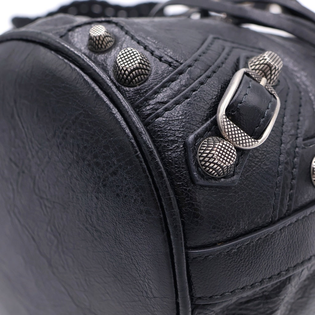 BALENCIAGA(バレンシアガ) LE CAGOLE XS 702431 ル カゴール XS バケットショルダーバッグ ブラック レディース