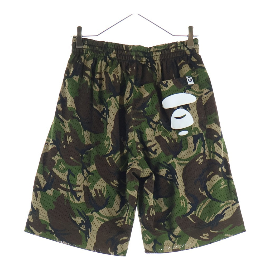 AAPE BY A BATHING APE(エーエイプバイアベイシングエイプ) ポケットプリント カモフラ メッシュハーフパンツ ショーツ AAPSPM6508XXC カモ