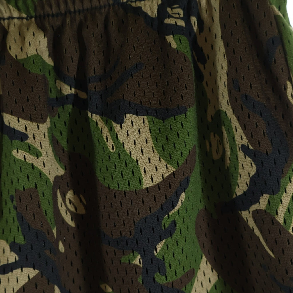 AAPE BY A BATHING APE(エーエイプバイアベイシングエイプ) ポケットプリント カモフラ メッシュハーフパンツ ショーツ AAPSPM6508XXC カモ
