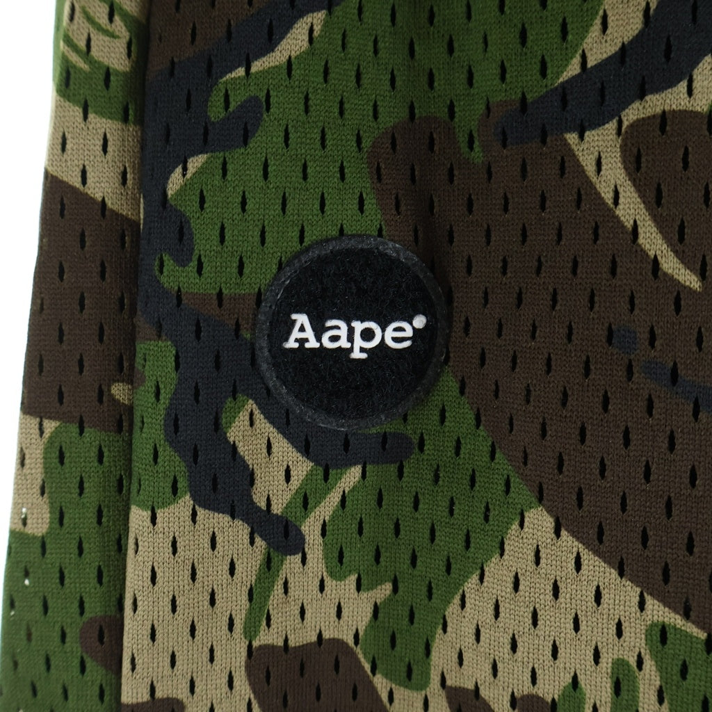 AAPE BY A BATHING APE(エーエイプバイアベイシングエイプ) ポケットプリント カモフラ メッシュハーフパンツ ショーツ AAPSPM6508XXC カモ