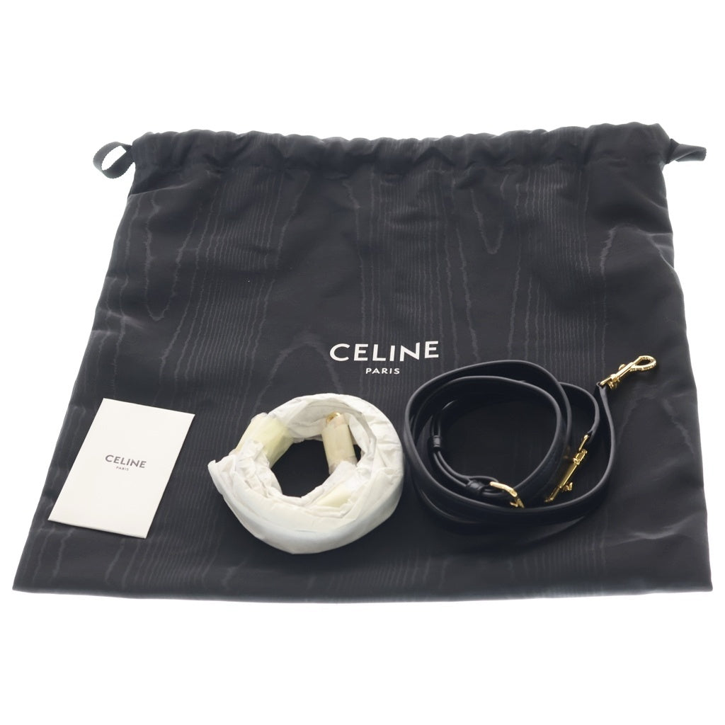 CELINE(セリーヌ) トリオンフ スムースカーフスキン スモールボストンバッグ ショルダーバッグ ブラック 113773DU3.38NO レディース
