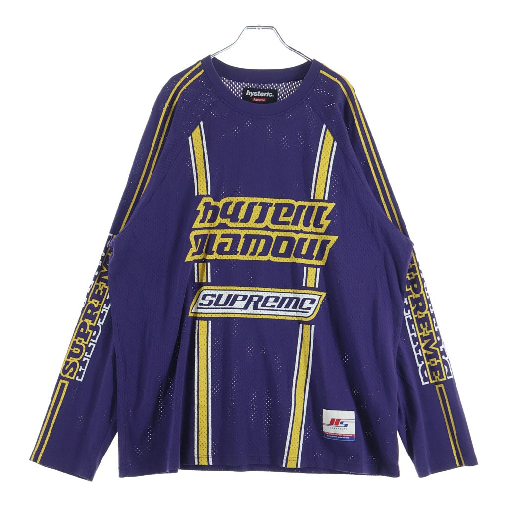 SUPREME(シュプリーム) ×24AW HYSTERIC GLAMOUR メッシュロングスリーブ 長袖カットソー パープル