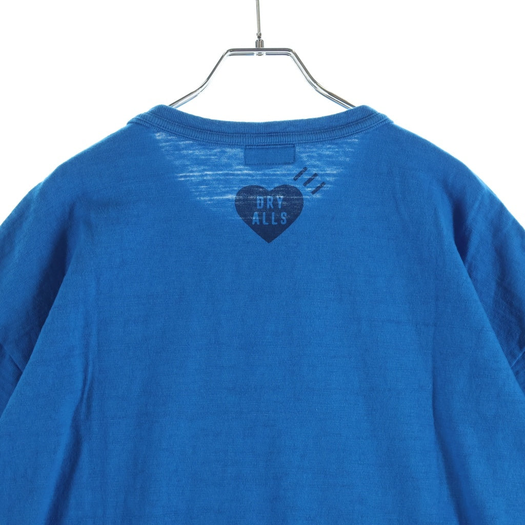 HUMAN MADE(ヒューマンメイド) ハートロゴプリント 半袖Tシャツ カットソー クルーネック ブルー
