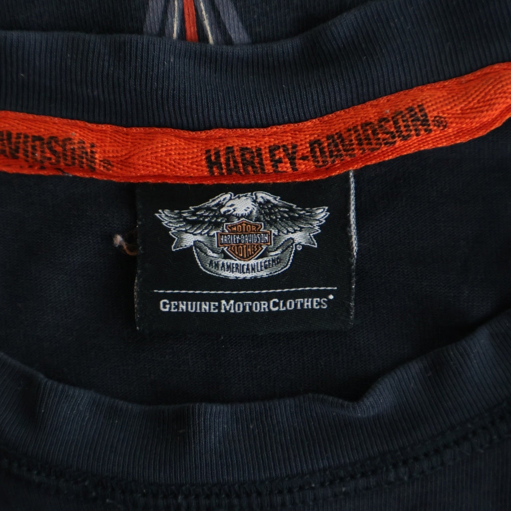 VINTAGE(ヴィンテージ) Harley-Davidson Flame Pattern L/S T-Shirt ハーレーダビッドソン フレイムパターン 長袖Tシャツ ロンT ブラック