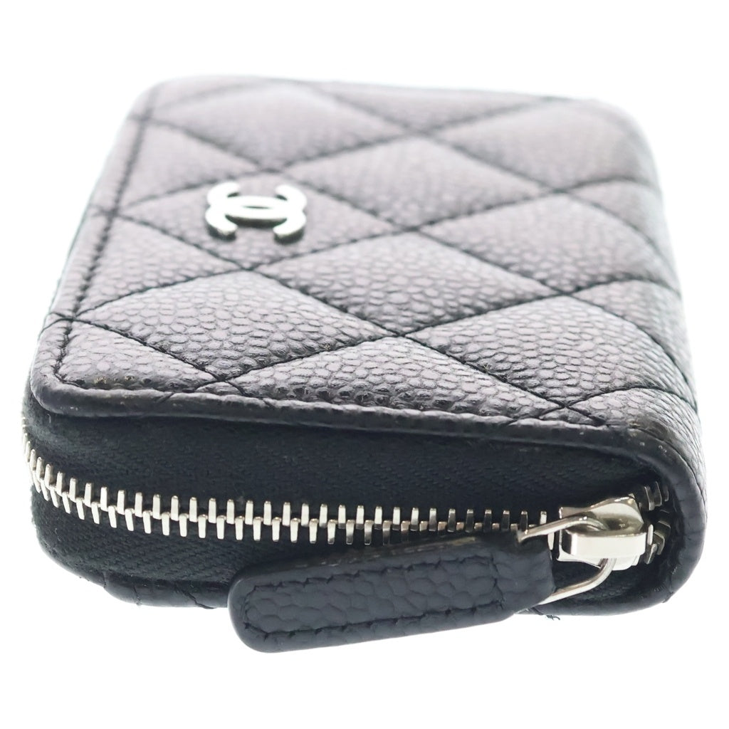 CHANEL(シャネル) ココマーク キャビアスキン クラシックジップ コインバース コインケース 財布 ブラック AP0216 レディース