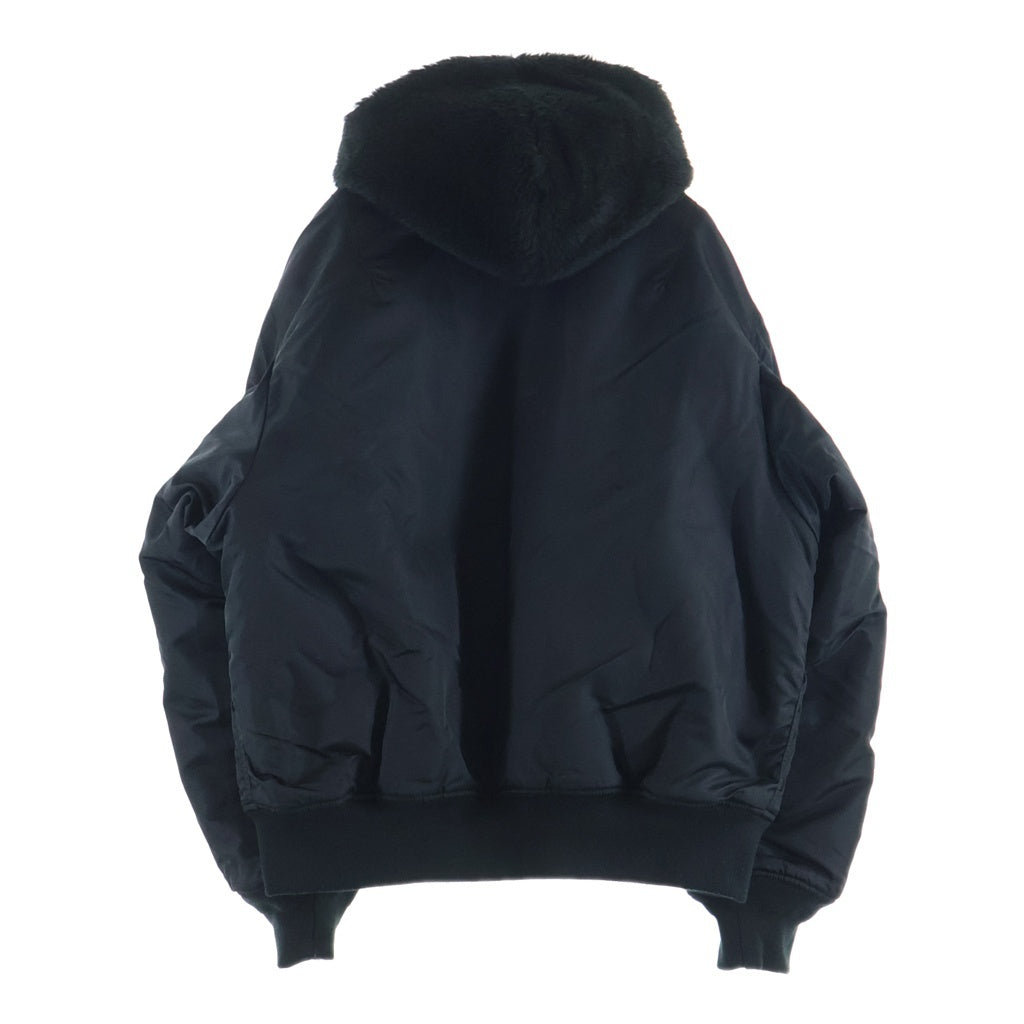 SUPREME(シュプリーム) 22AW Faux Fur Reversible MA-1 フェイクファー リバーシブルジャケット ブラック