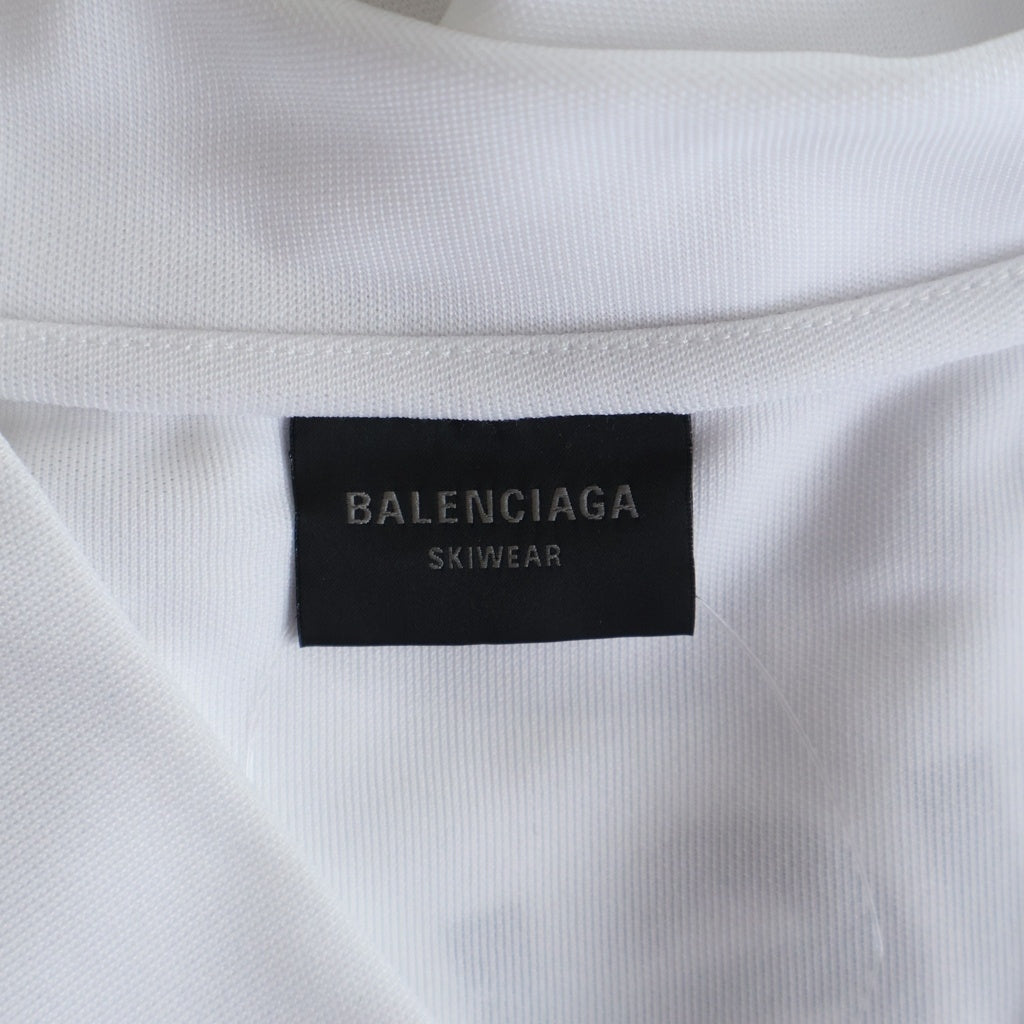 BALENCIAGA(バレンシアガ) 3B Sports Icon Ski Long Sleeve T-Shirt スキーウェア Vネック 長袖Tシャツ ホワイト 779988 TPVQ5
