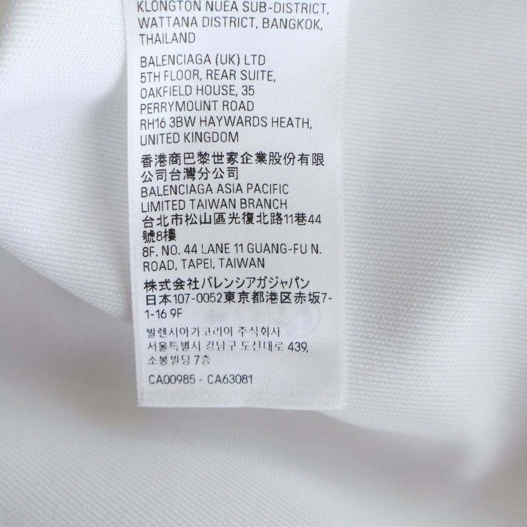 BALENCIAGA(バレンシアガ) 3B Sports Icon Ski Long Sleeve T-Shirt スキーウェア Vネック 長袖Tシャツ ホワイト 779988 TPVQ5