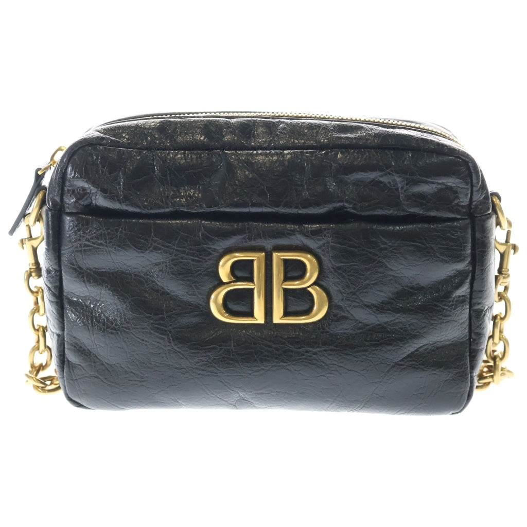 BALENCIAGA(バレンシアガ) Monaco Chain Shoulder Bag モナコ チェーンショルダーバッグ ブラック 806459 レディース
