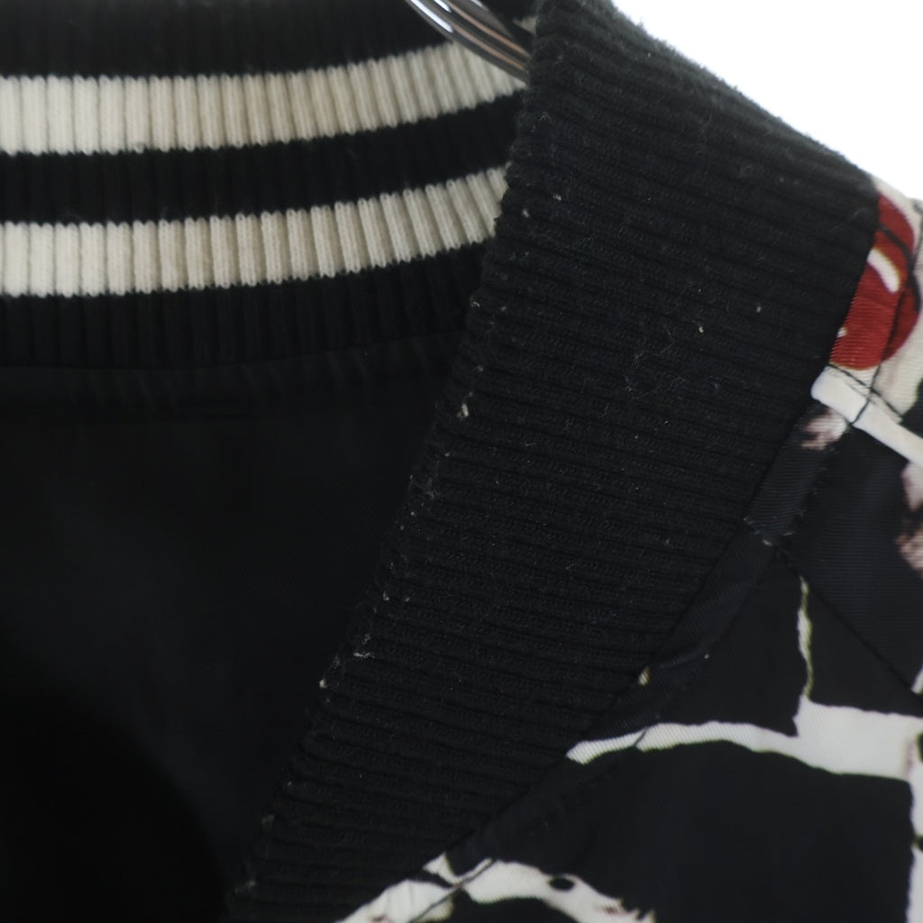 JACKROSE(ジャックローズ) ×The Rolling Stones Reversible Jacket ローリングストーンズ リバーシブルジャケット スカジャン ブラック 270707J