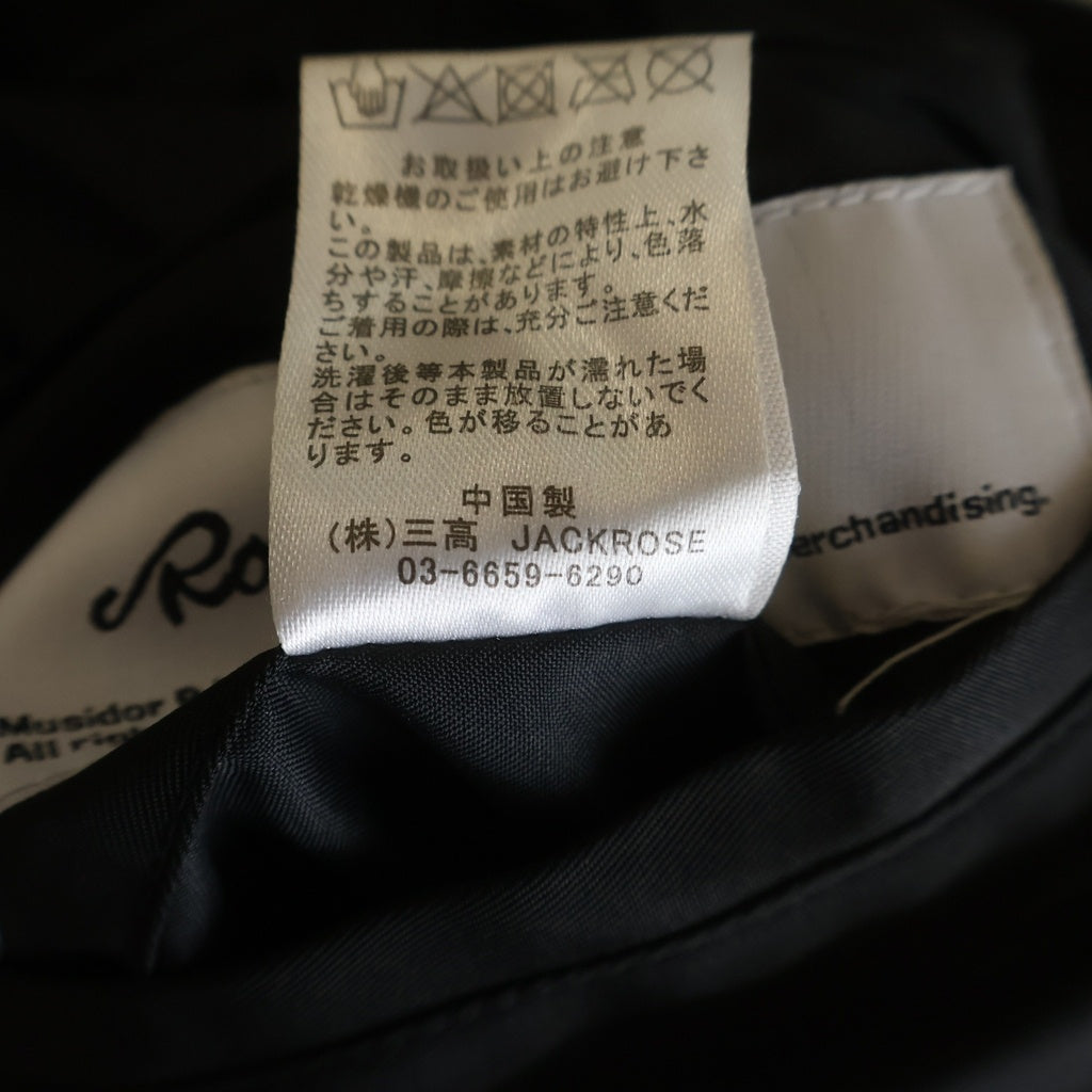 JACKROSE(ジャックローズ) ×The Rolling Stones Reversible Jacket ローリングストーンズ リバーシブルジャケット スカジャン ブラック 270707J
