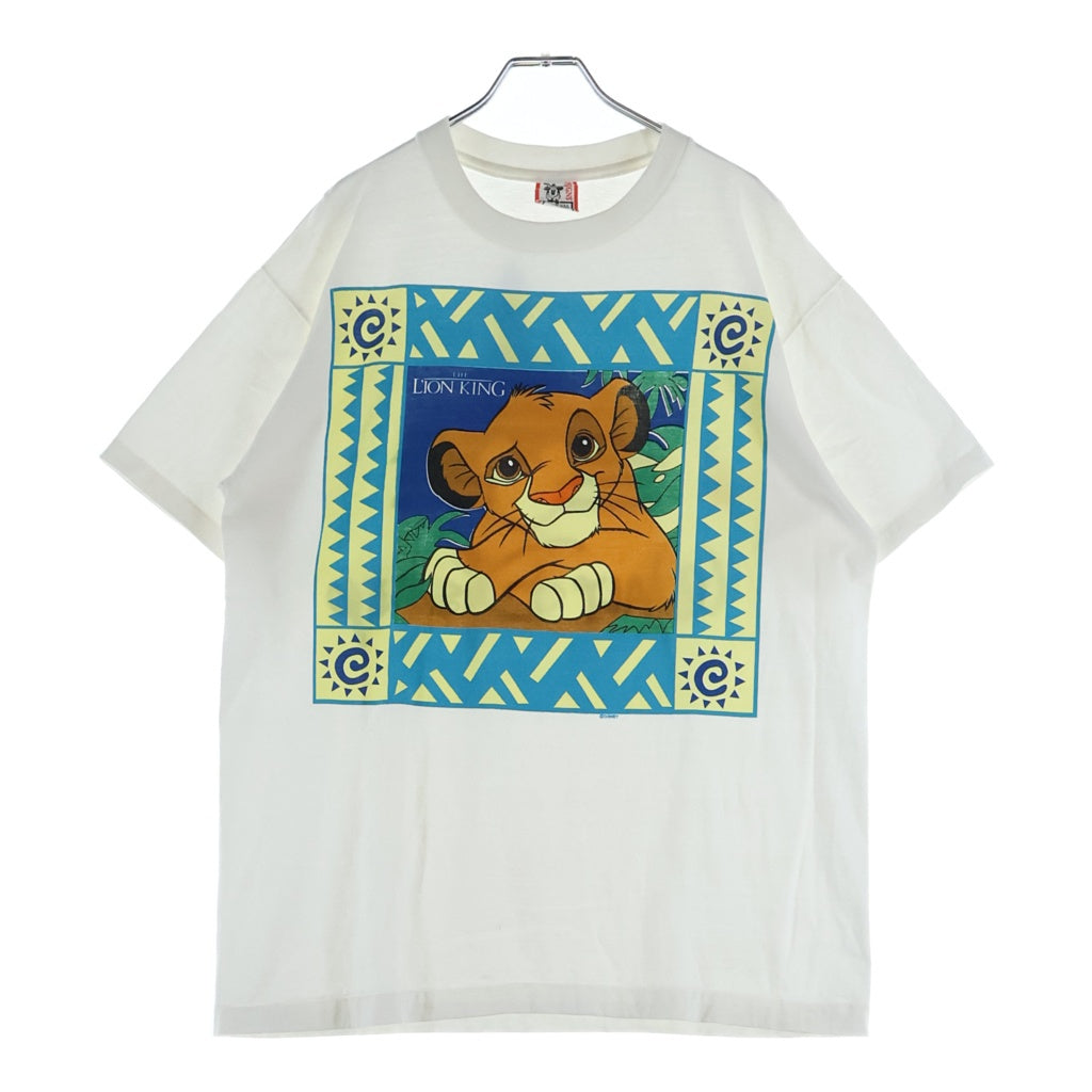 VINTAGE(ヴィンテージ) 90S Disney The Lion King T-Shirt ディズニー ライオンキング シンバ 半袖Tシャツ ホワイト