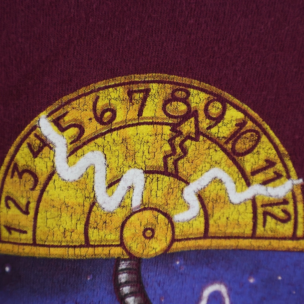VINTAGE(ヴィンテージ) 90S Disney The Twilight Zone Tower Of Terror T-Shirt ディズニー タワーオブテラー 半袖Tシャツ バーガンディー