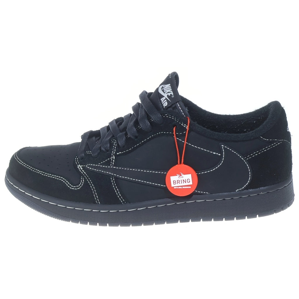 NIKE(ナイキ) ×TRAVIS SCOTT AIR JORDAN 1 LOW OG SP BLACK PHANTOM トラヴィススコット エアジョーダン1 ブラックファントム ローカットスニーカー US10.5/28.5cm DM7866-001