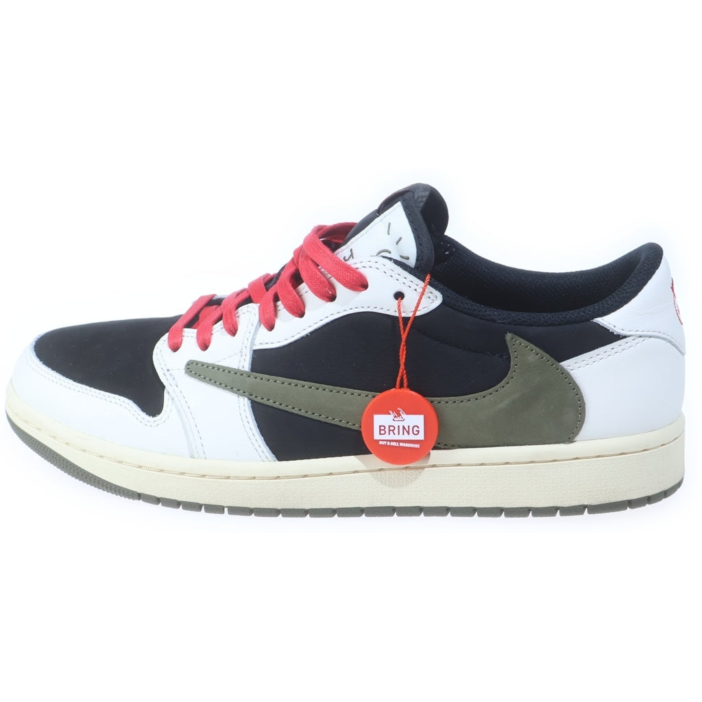 NIKE(ナイキ) ×TRAVIS SCOTT AIR JORDAN 1 LOW OG トラヴィススコット エアジョーダン1 ローカットスニーカー ミディアムオリーブ US12/29cm DZ4137-106
