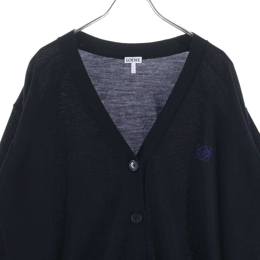 LOEWE(ロエベ) アナグラム刺繍カーディガン Q825Y16K04 ブラック