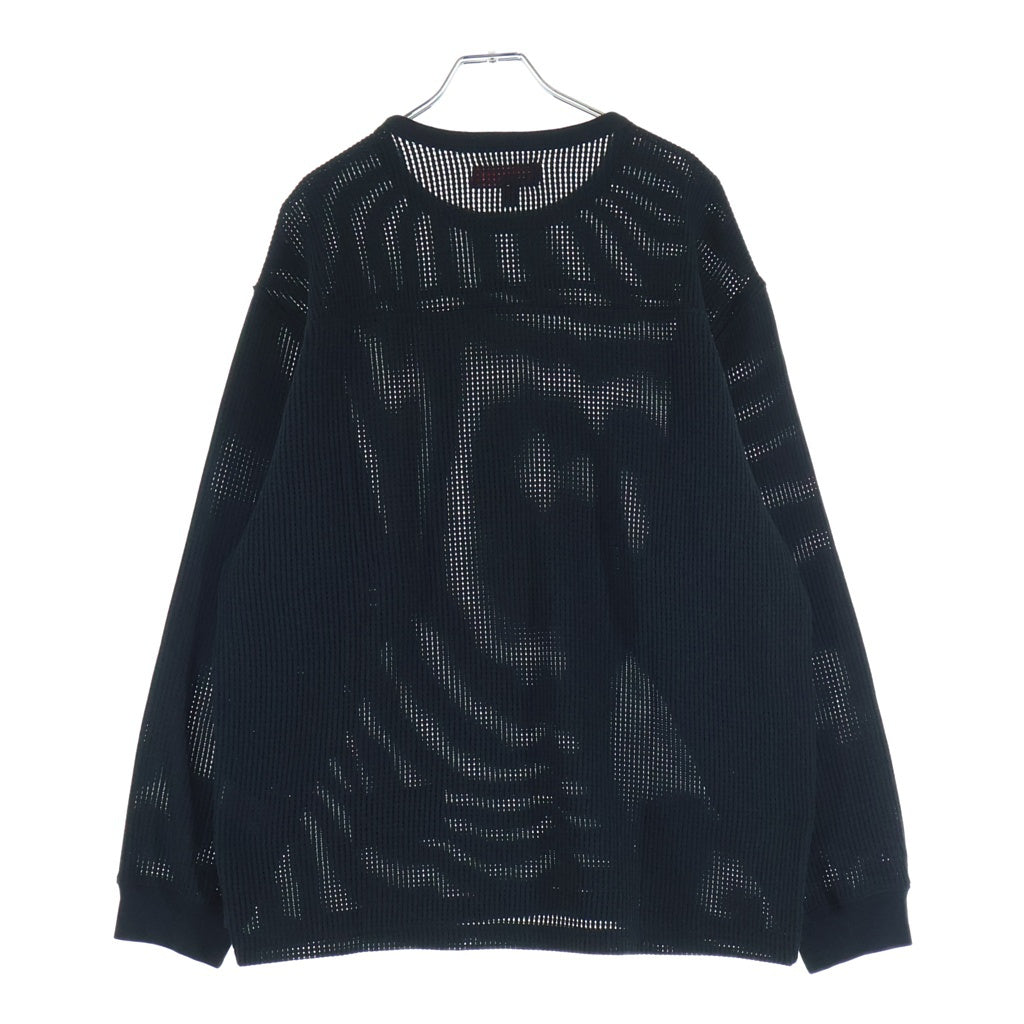 SUPREME(シュプリーム) 25SS Polartec Mesh L/S Football Top ポーラテック メッシュフットボールシャツ 長袖Tシャツ ロンT ブラック