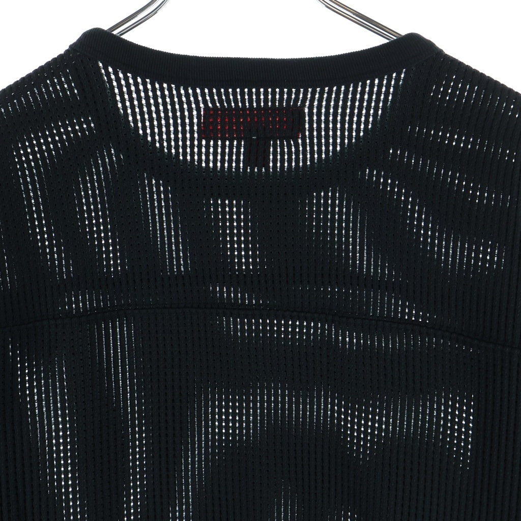 SUPREME(シュプリーム) 25SS Polartec Mesh L/S Football Top ポーラテック メッシュフットボールシャツ 長袖Tシャツ ロンT ブラック
