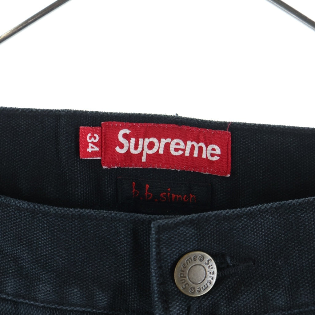 SUPREME(シュプリーム) 24AW B.B. Simon Studded Double Knee Painter Pant B.B.サイモン スタッズ ダブルニー ペインターパンツ ブラック