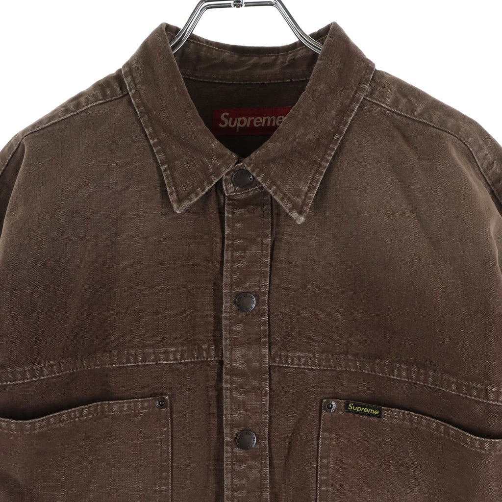 SUPREME(シュプリーム) 26SS Worn Snap Painter Shirt ウォーン スナップ ペインターシャツ 長袖シャツ ブラウン