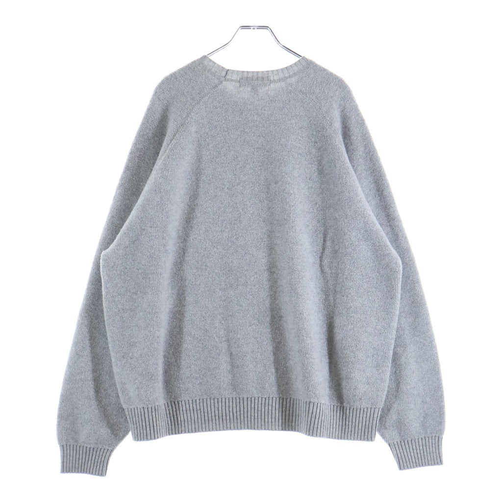 SUPREME(シュプリーム) 24AW Terry Small Box Sweater Heather Gray テリー スモールボックスロゴ クルーネックニットセーター グレー