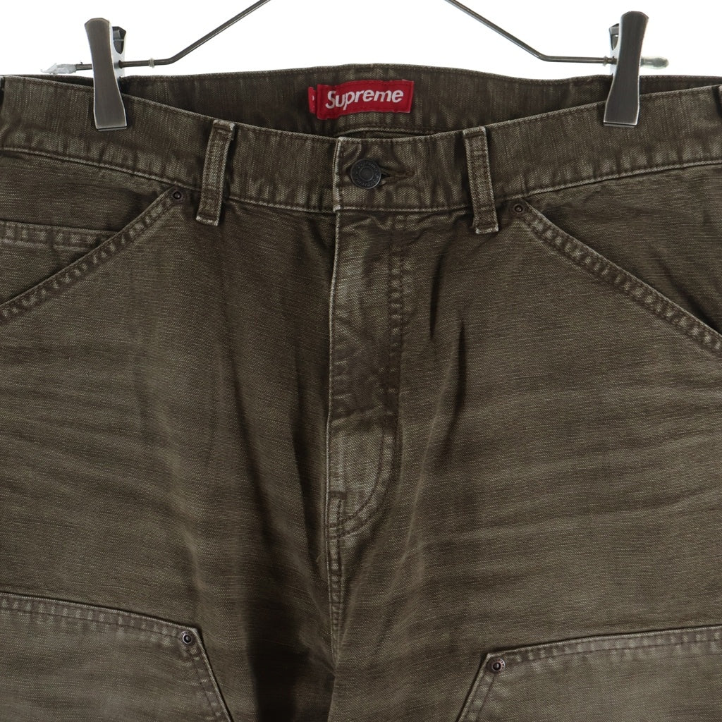 SUPREME(シュプリーム) 26SS Worn Double Knee Denim Painter Pant ウォーン ダブルニー ペインターパンツ ブラウン