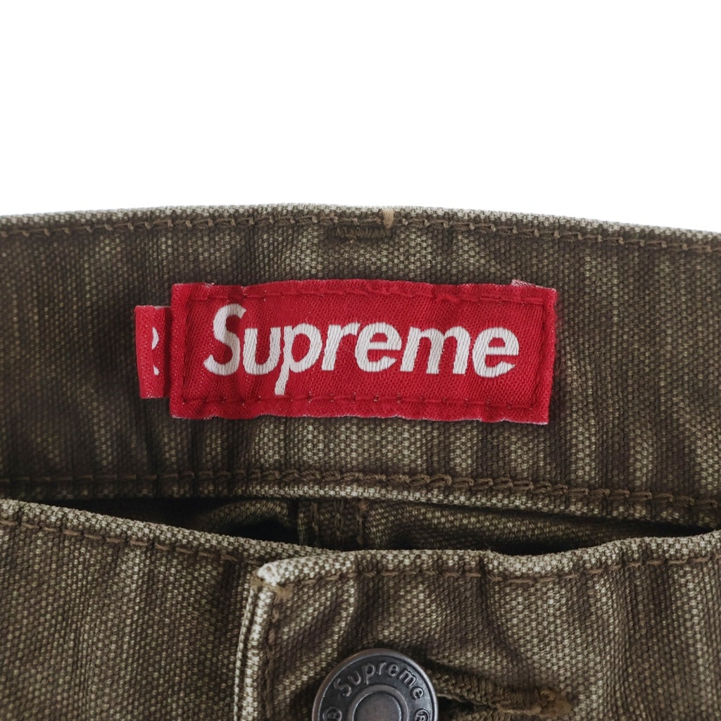 SUPREME(シュプリーム) 26SS Worn Double Knee Denim Painter Pant ウォーン ダブルニー ペインターパンツ ブラウン