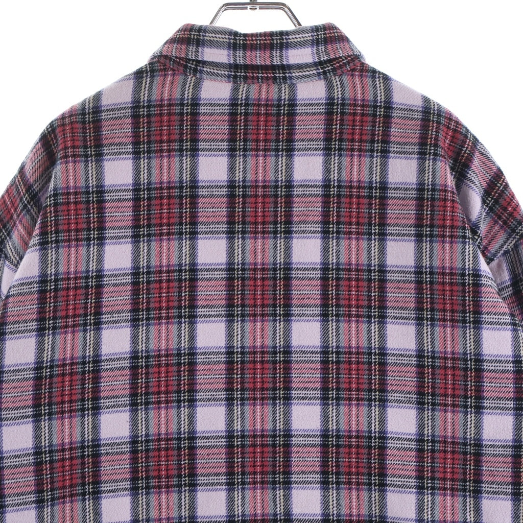 SUPREME(シュプリーム) 25AW Thermal Lined Zip Up Flannel Shirt サーマル ジップアップフランネルシャツ 長袖シャツ ピンク