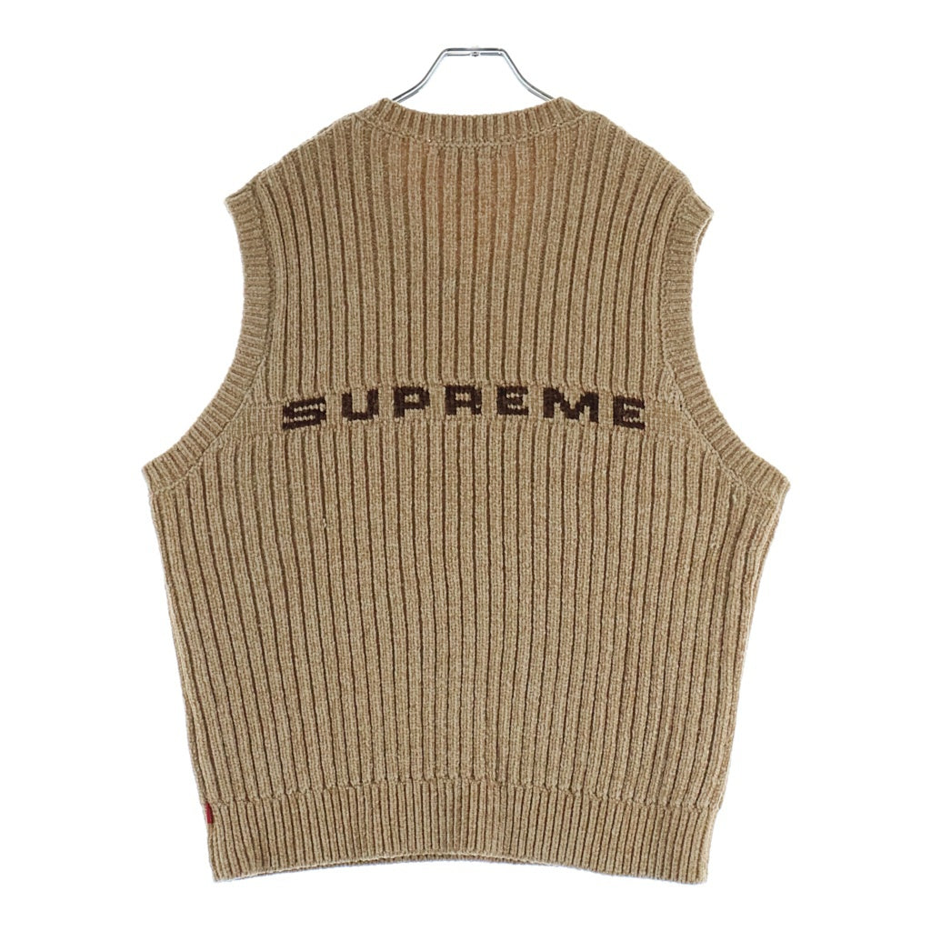 SUPREME(シュプリーム) 24AW Chenille Sweater Vest Beige シェニール ニットセーター ベスト ベージュ
