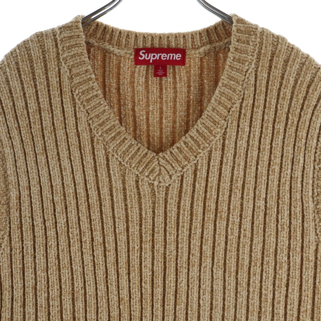 SUPREME(シュプリーム) 24AW Chenille Sweater Vest Beige シェニール ニットセーター ベスト ベージュ