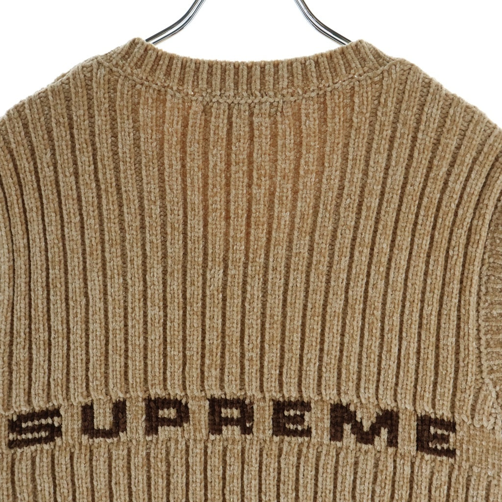 SUPREME(シュプリーム) 24AW Chenille Sweater Vest Beige シェニール ニットセーター ベスト ベージュ