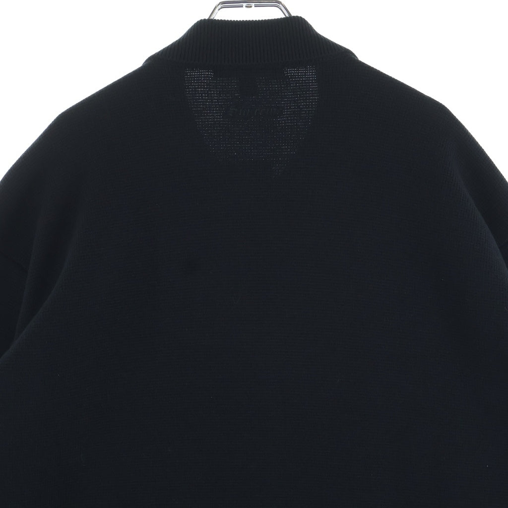 SUPREME(シュプリーム) 25AW Studded Suede Zip Up Cardigan Black スタッズ スウェード ジップアップカーディガン ブラック