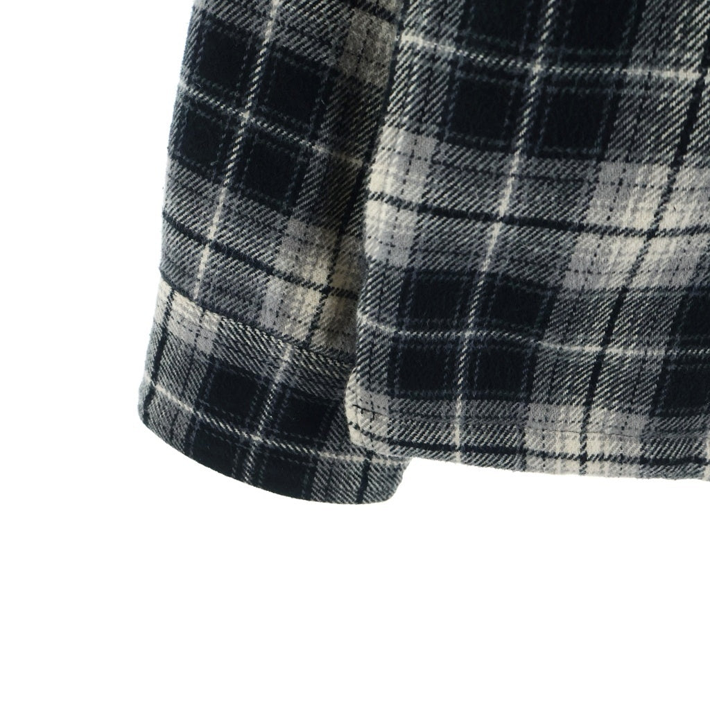 SUPREME(シュプリーム) 25AW Thermal Lined Zip Up Flannel Shirt サーマル ジップアップフランネルシャツ 長袖シャツ ブラック
