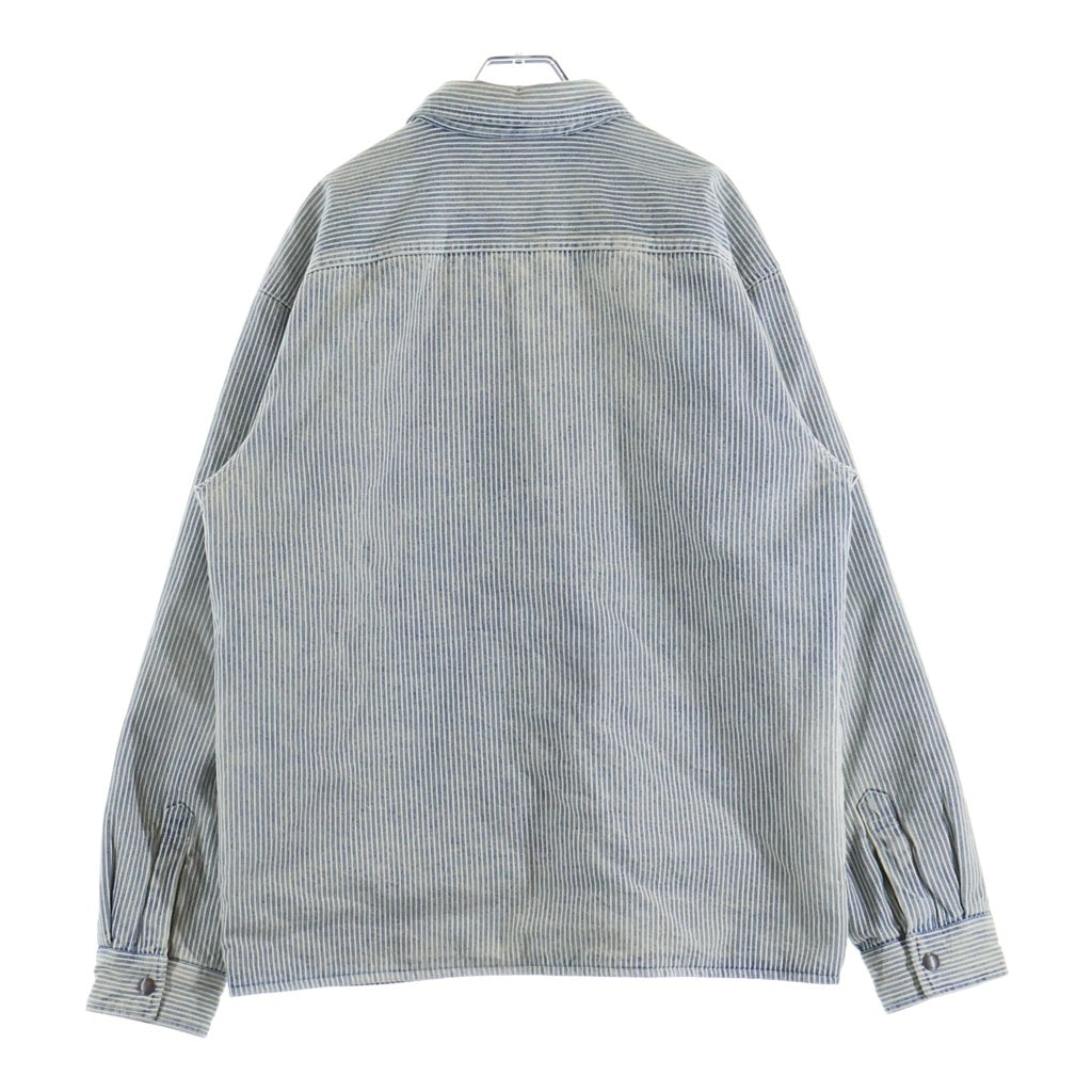SUPREME(シュプリーム) 26SS Quilted Lined Denim Snap Shirt キルティング ストライプデニムスナップシャツ 長袖シャツ インディゴ