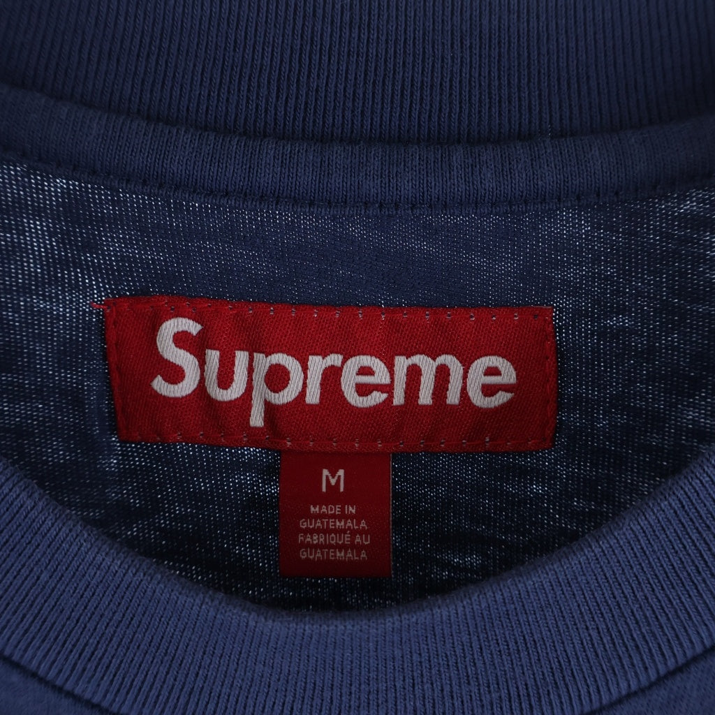 SUPREME(シュプリーム) 25SS Warm Up Washed S/S Top ウォームアップ ウォッシュド加工 半袖Tシャツ ネイビー