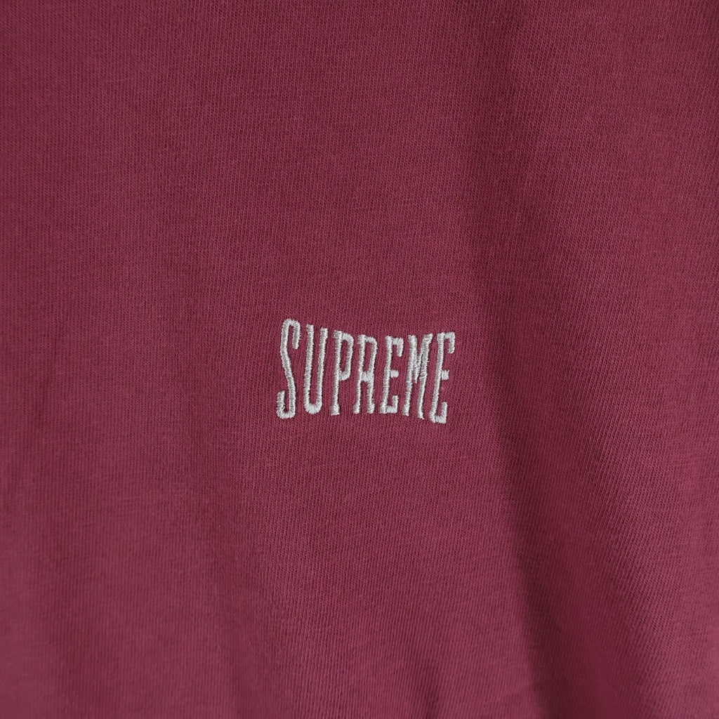SUPREME(シュプリーム) 25SS Warm Up Washed S/S Top Maroon ウォームアップ ウォッシュド加工 半袖Tシャツ レッド